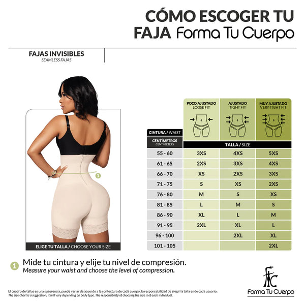 Faja Invisible media pierna Strapless (Ref. C-041)