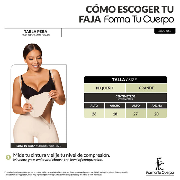 TABLA ABDOMINAL TIPO PERA (ref. C-053)