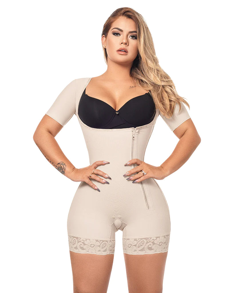 Faja Media Pierna, Short Bodysuit, High Quality Shapewear & Butt Lifter (Ref. O-014 )